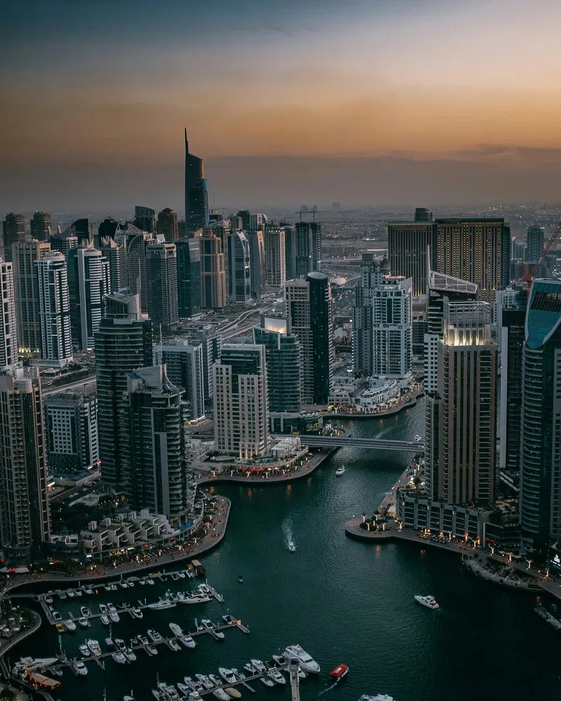 Dubai Marina waterfront and skyline